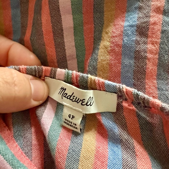 Madewell multicolor stripe sleeveless top - Picture 3 of 4